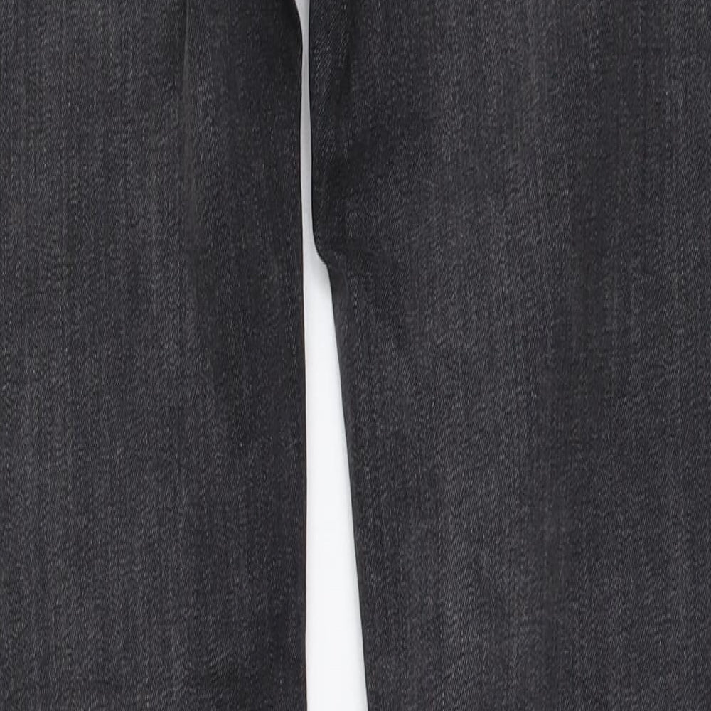 Signature by Levi Strauss & Co. Womens Grey Cotton Skinny Jeans Size 26 in L31 in Slim Button