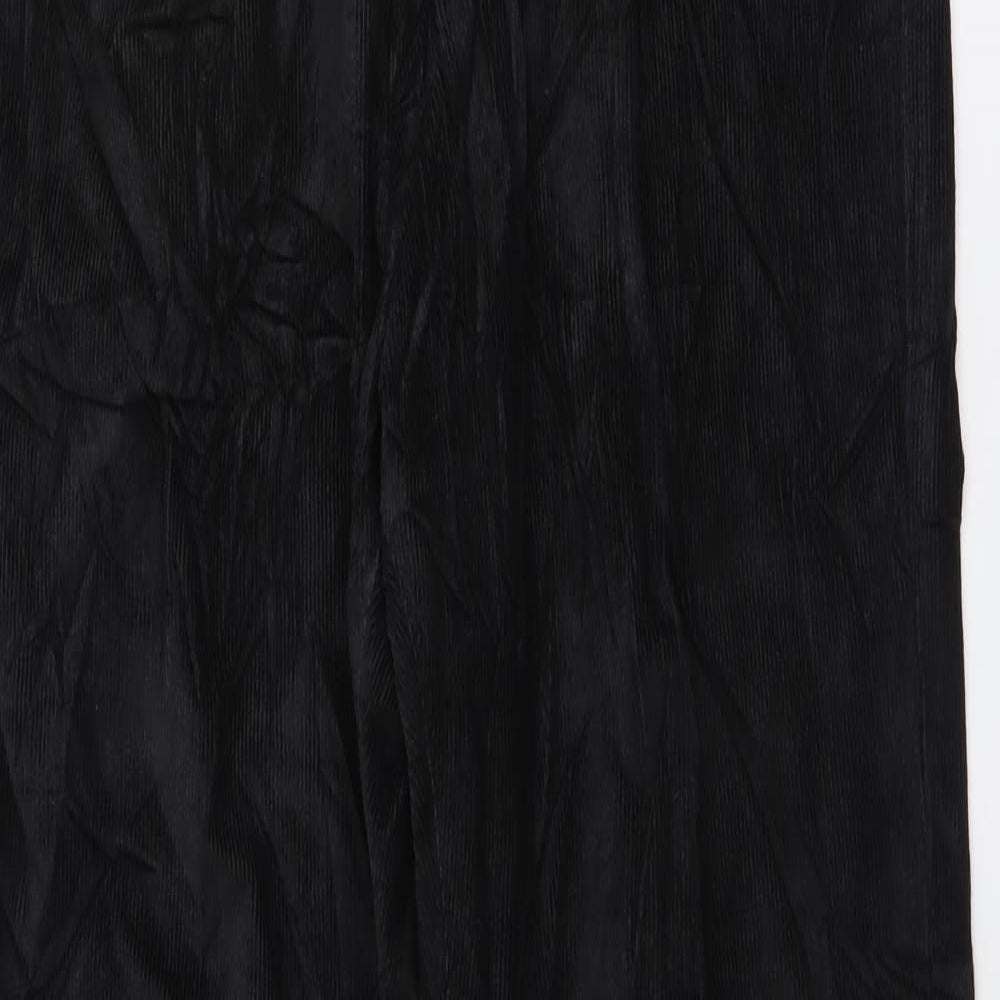 Marks and Spencer Mens Black Cotton Straight Jeans Size 34 in L31 in Regular Button