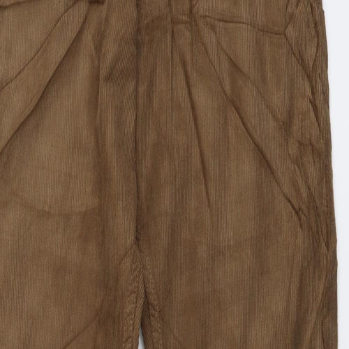 Marks and Spencer Mens Brown Cotton Straight Jeans Size 30 in L33 in Regular Button