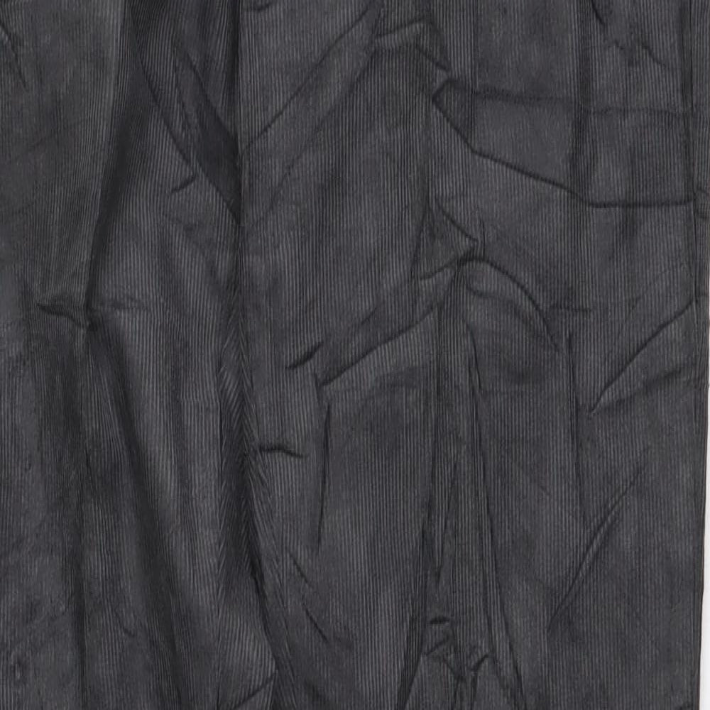 Marks and Spencer Mens Grey Cotton Straight Jeans Size 30 in L33 in Regular Button