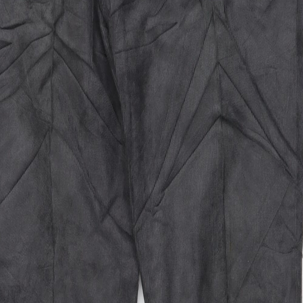 Marks and Spencer Mens Grey Cotton Straight Jeans Size 30 in L33 in Regular Button