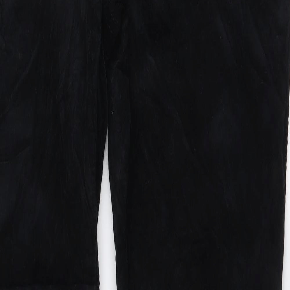M&Co Womens Black Cotton Straight Jeans Size 10 L30 in Regular Button
