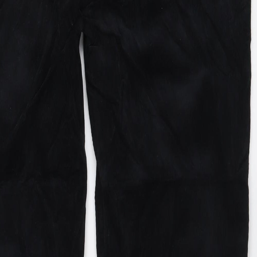 M&Co Womens Black Cotton Straight Jeans Size 10 L30 in Regular Button