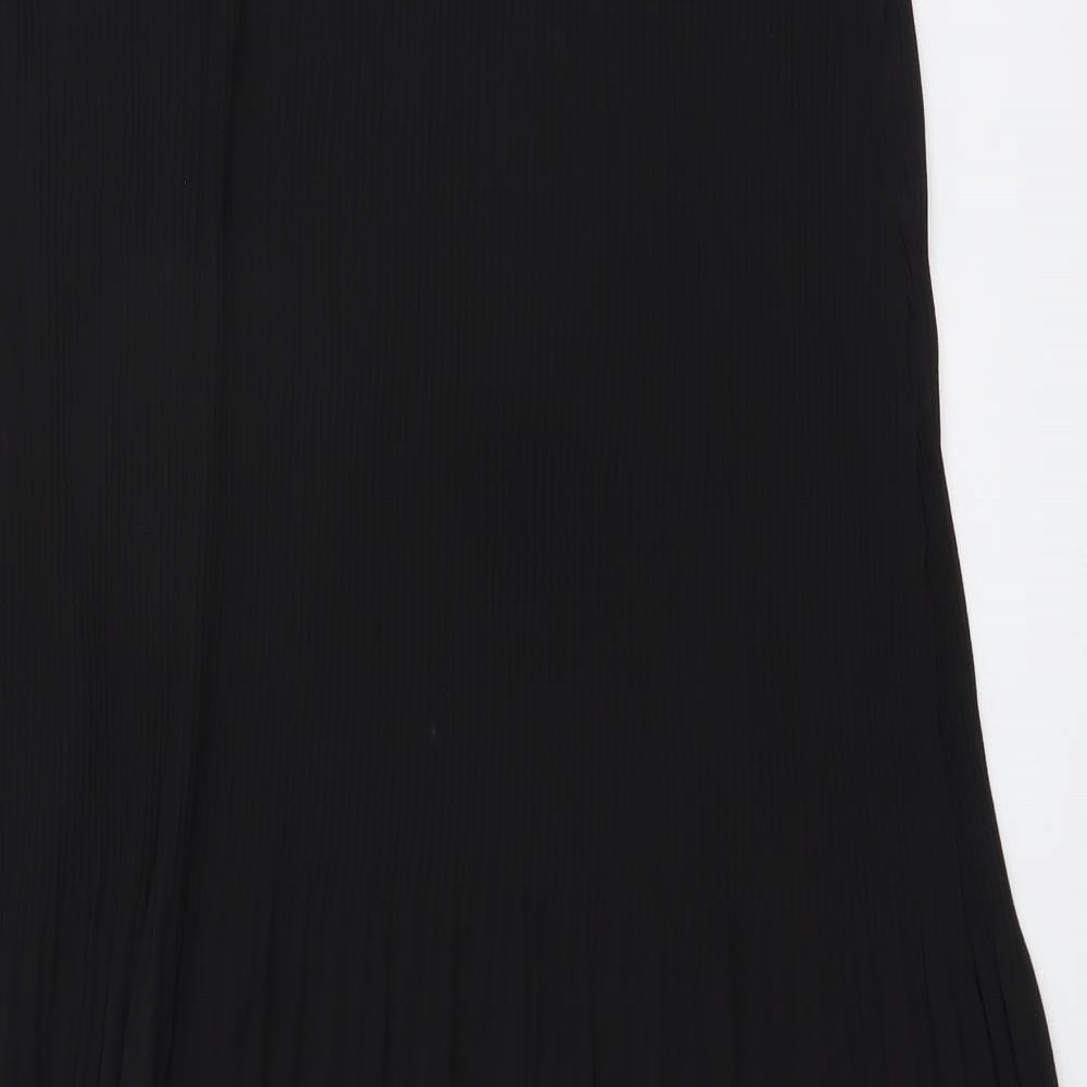 Primark Womens Black Polyester Pleated Skirt Size 14