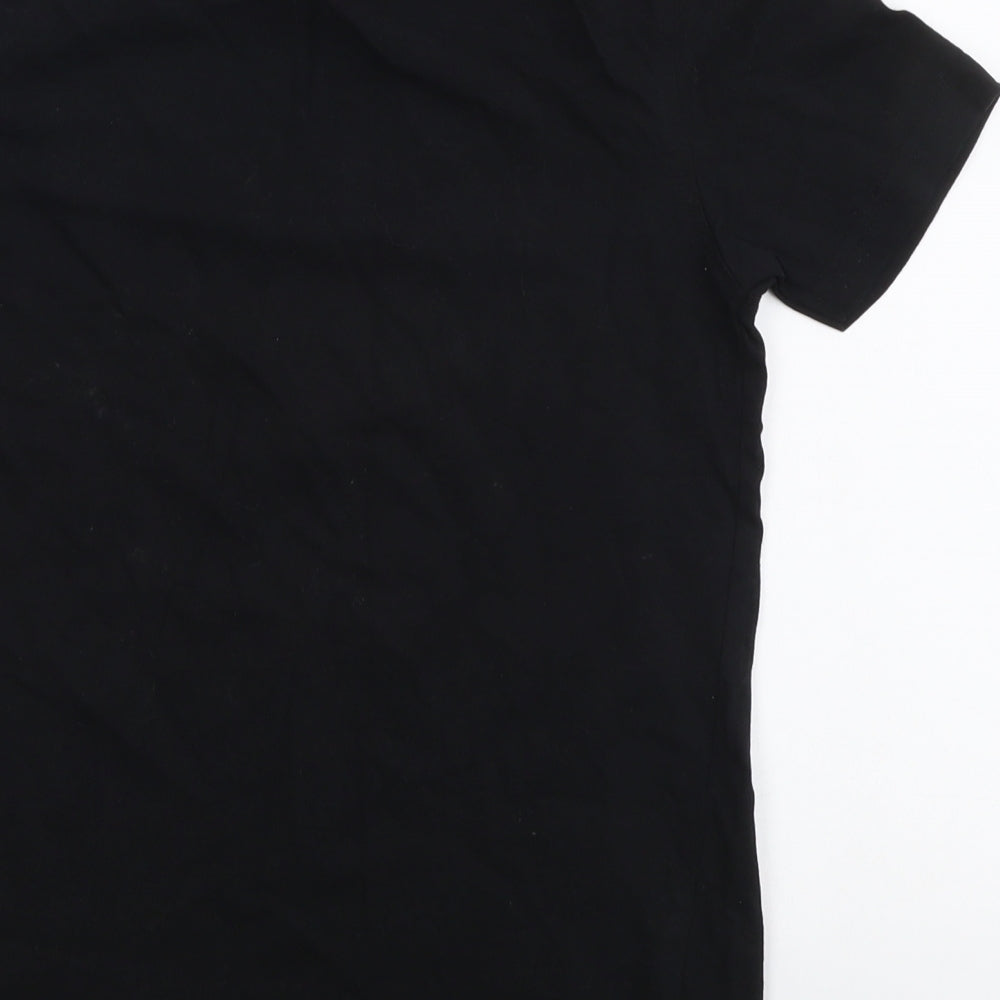 George Boys Black Cotton Basic T-Shirt Size 9-10 Years Round Neck Pullover - Legendary Gamer