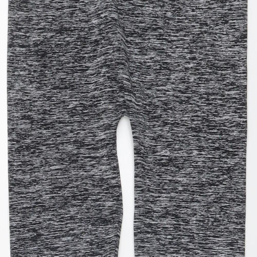 Just Strongs Womens Grey Polyester Compression Leggings Size S L25 in Regular - Ombre