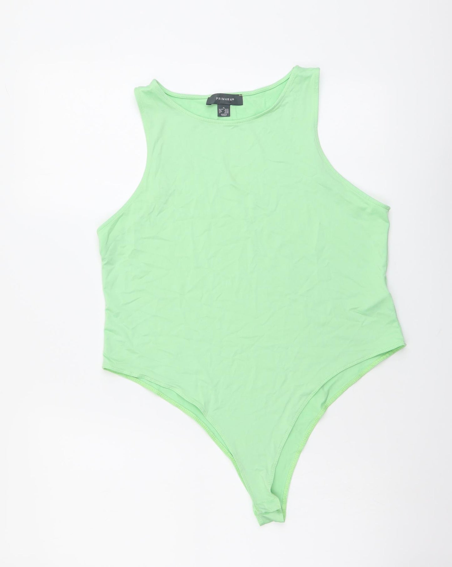 Primark Womens Green Polyester Bodysuit One-Piece Size XL Snap
