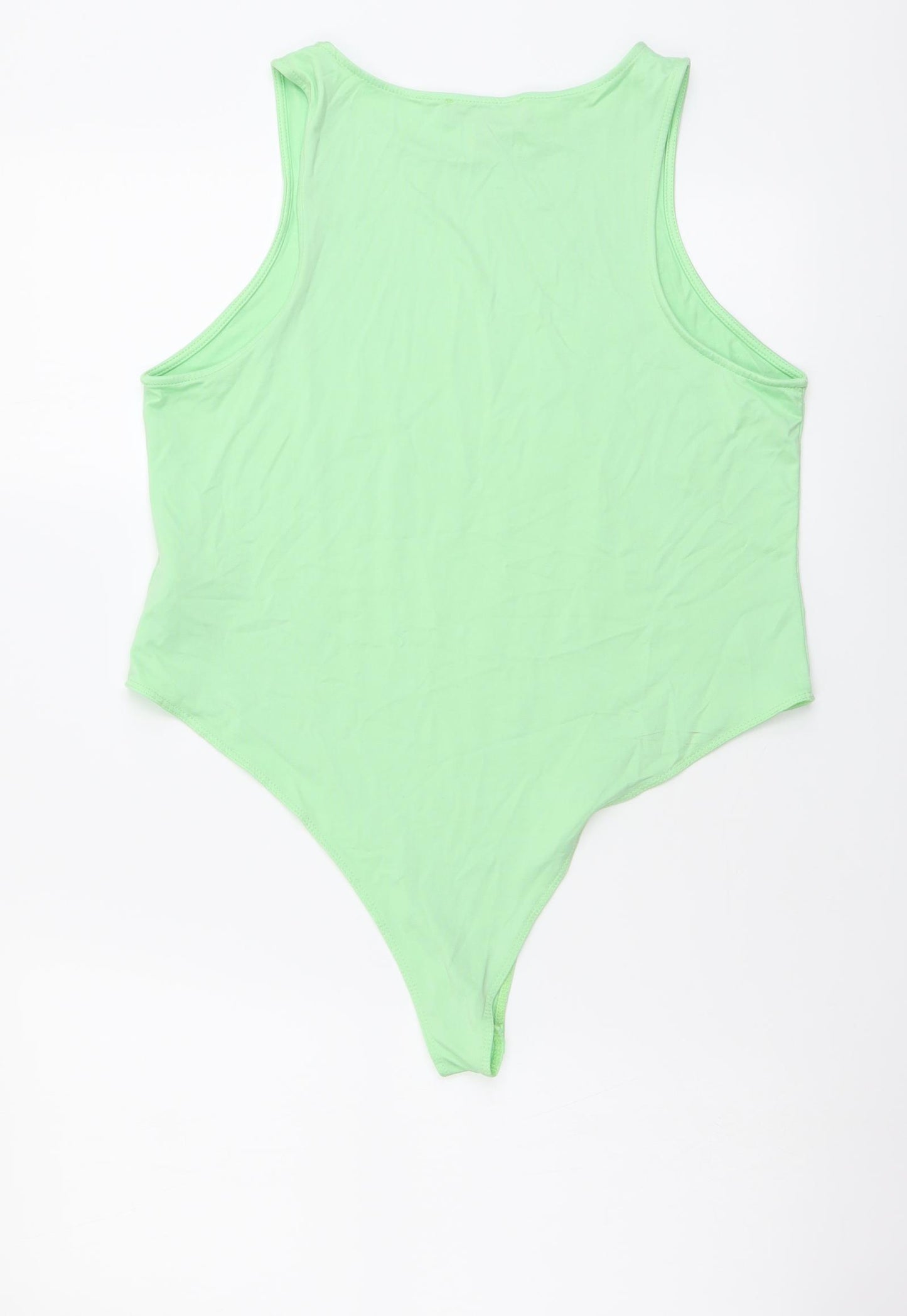 Primark Womens Green Polyester Bodysuit One-Piece Size XL Snap