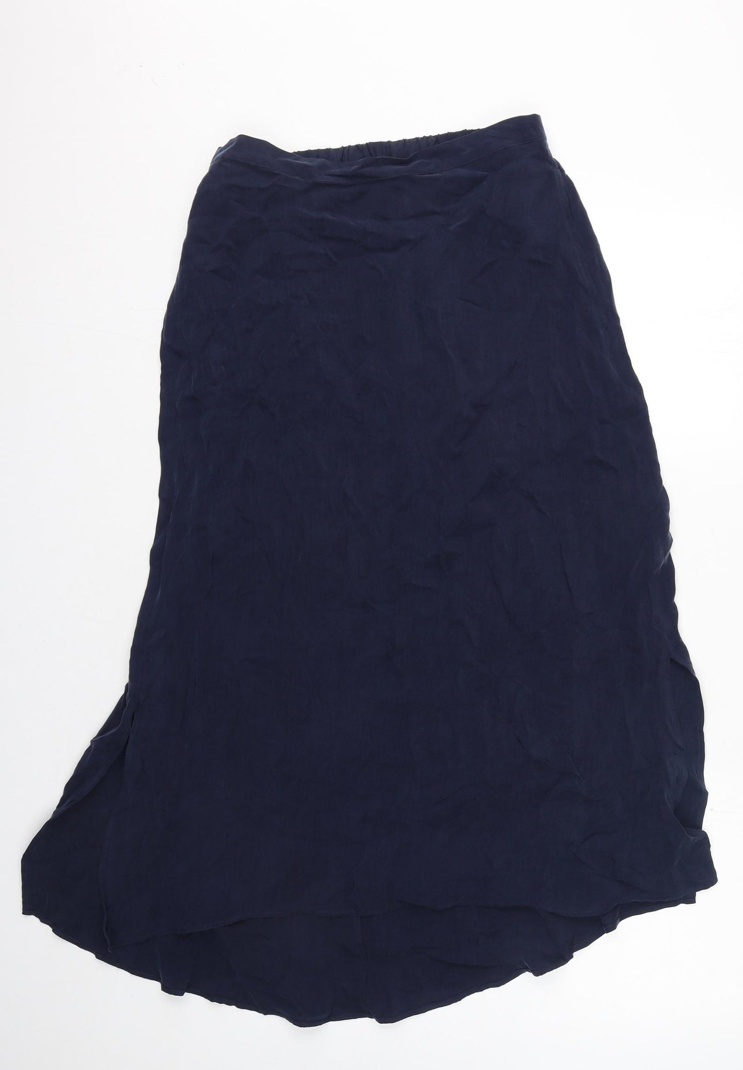 Per Una Womens Blue Polyester A-Line Skirt Size 12 - Navy