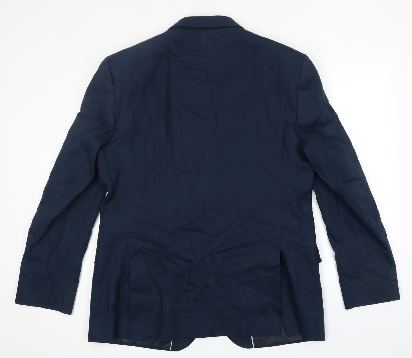 Marks and Spencer Mens Blue Linen Jacket Blazer Size XL