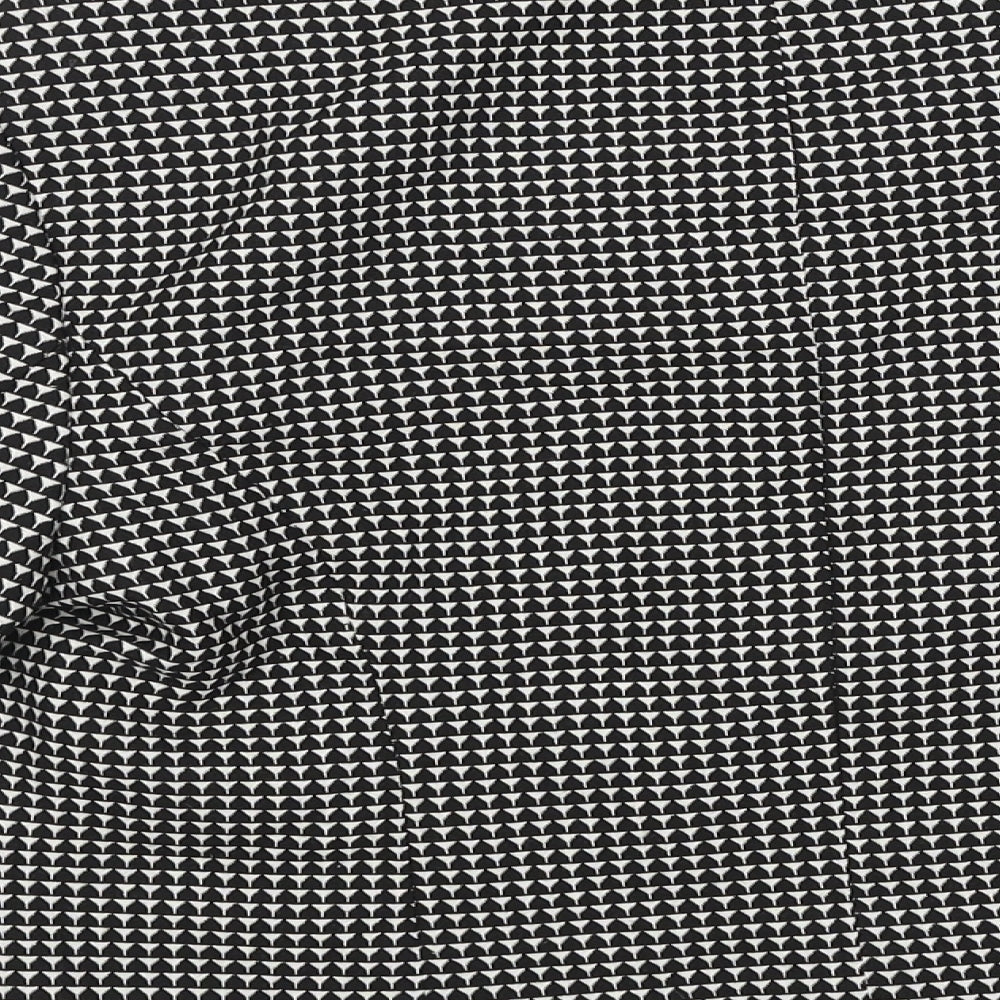 NEXT Womens Black Geometric Jacket Size 14 Button