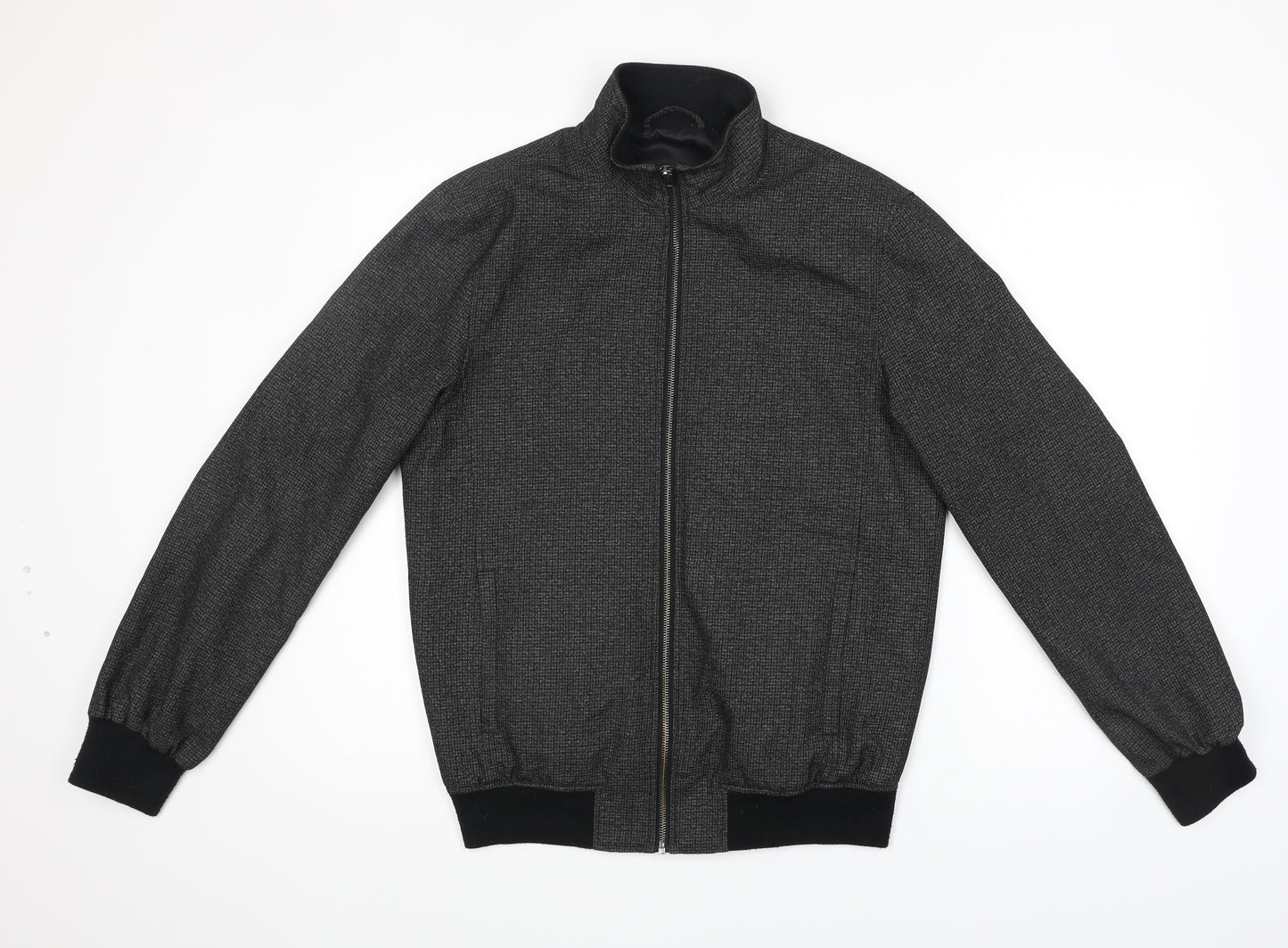 Primark Mens Grey Bomber Jacket Jacket Size S Zip