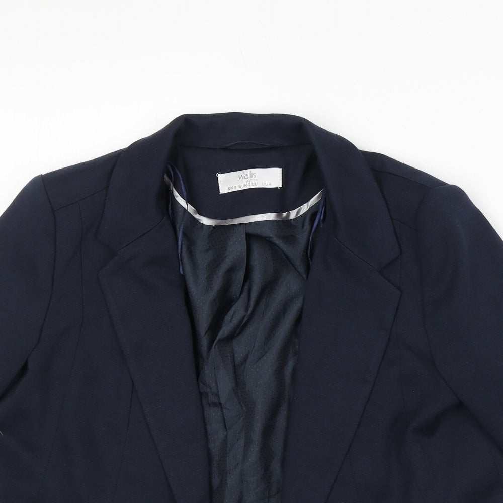 Wallis Womens Blue Jacket Blazer Size 8