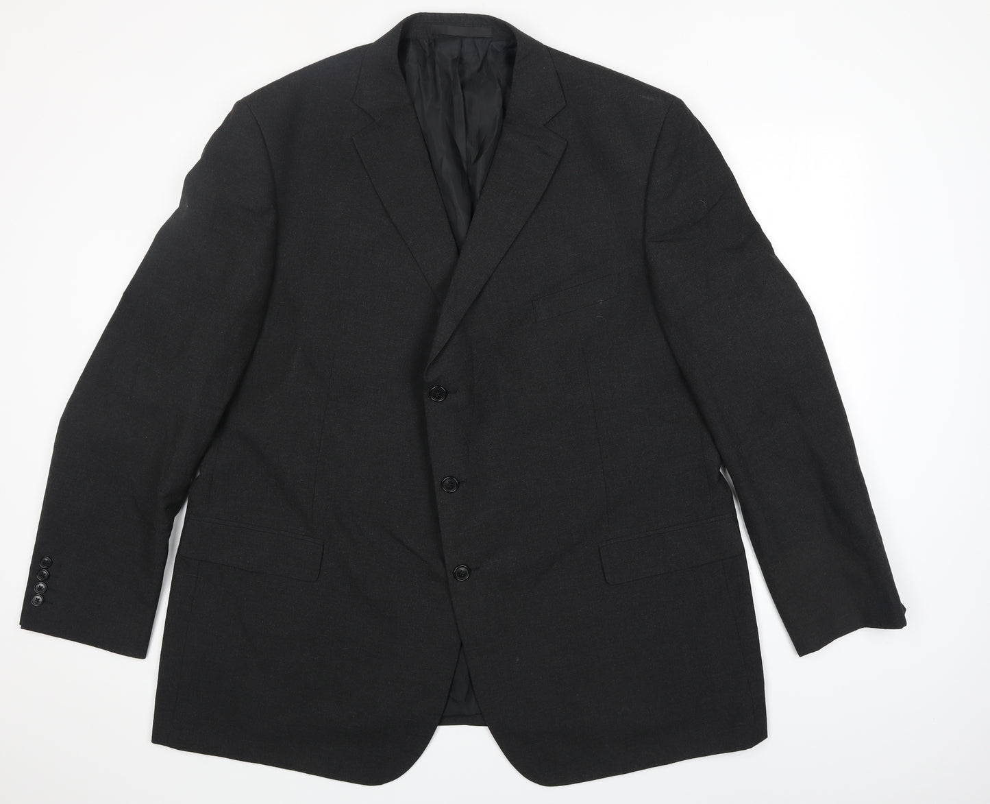 Marks and Spencer Mens Grey Polyester Jacket Blazer Size 2XL