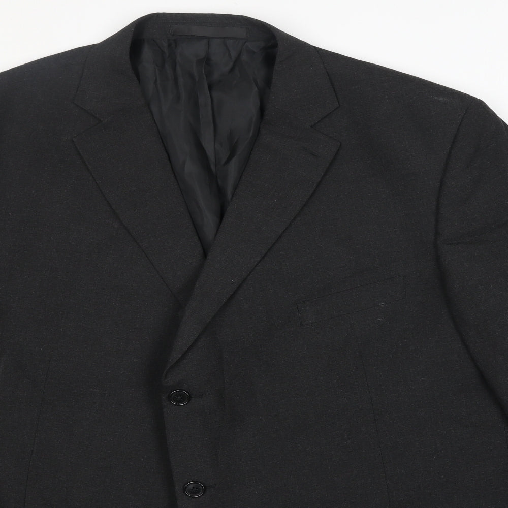 Marks and Spencer Mens Grey Polyester Jacket Blazer Size 2XL