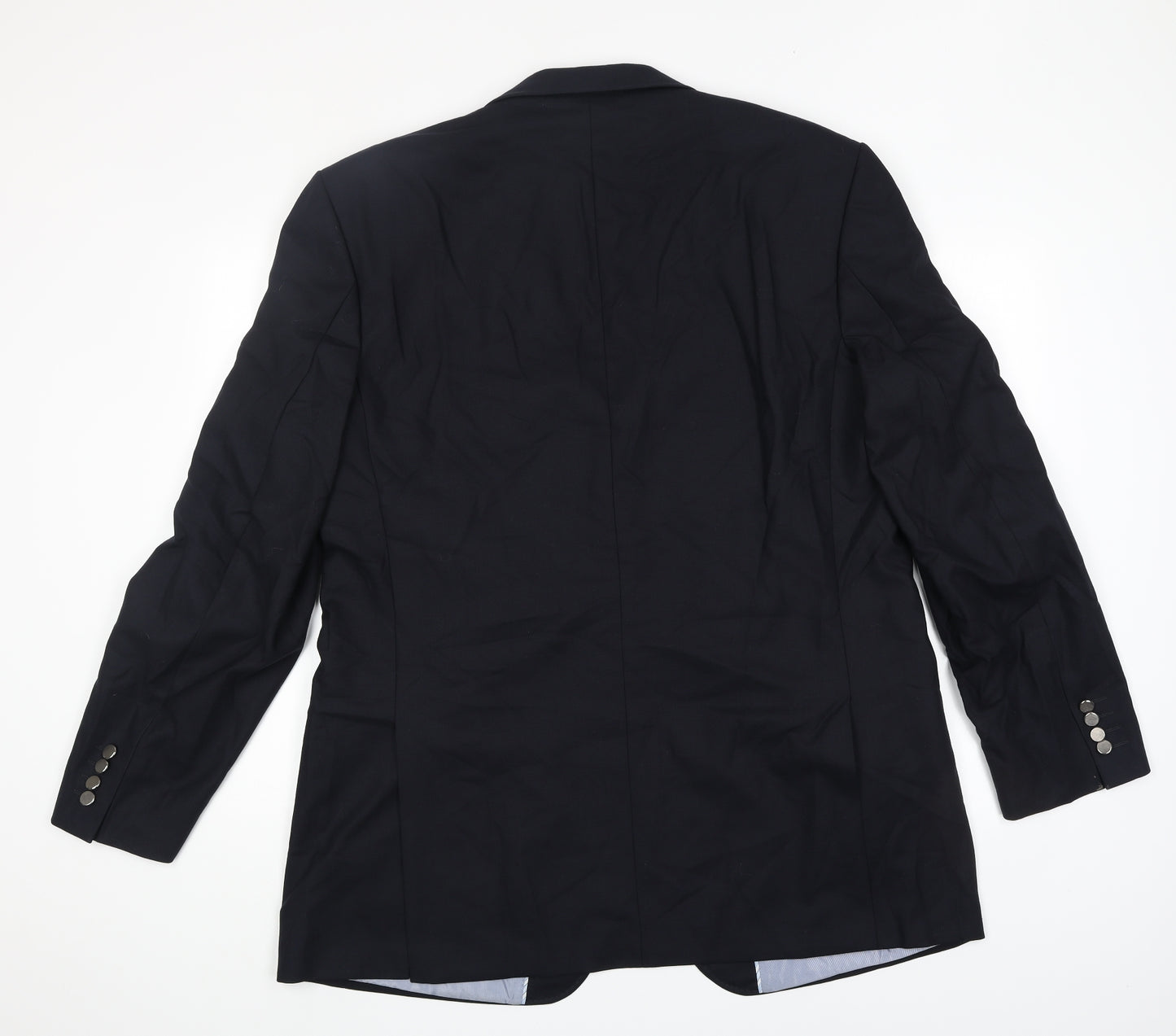 Marks and Spencer Mens Blue Wool Jacket Blazer Size XL