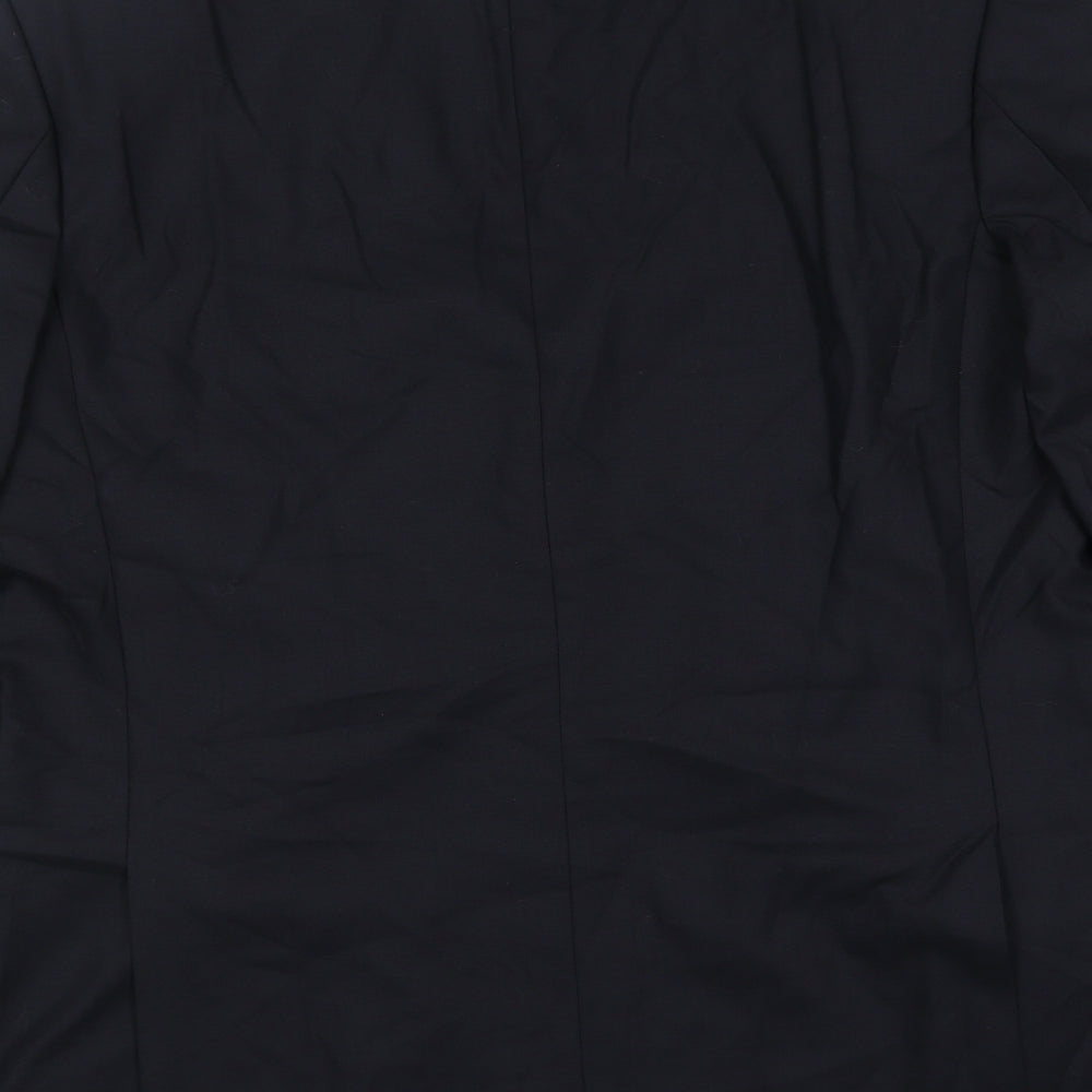 Marks and Spencer Mens Blue Wool Jacket Blazer Size XL