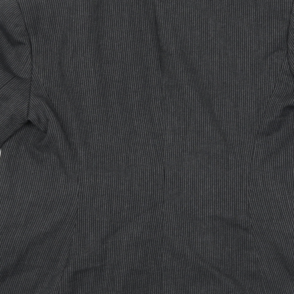 NEXT Womens Grey Polyester Jacket Blazer Size 14