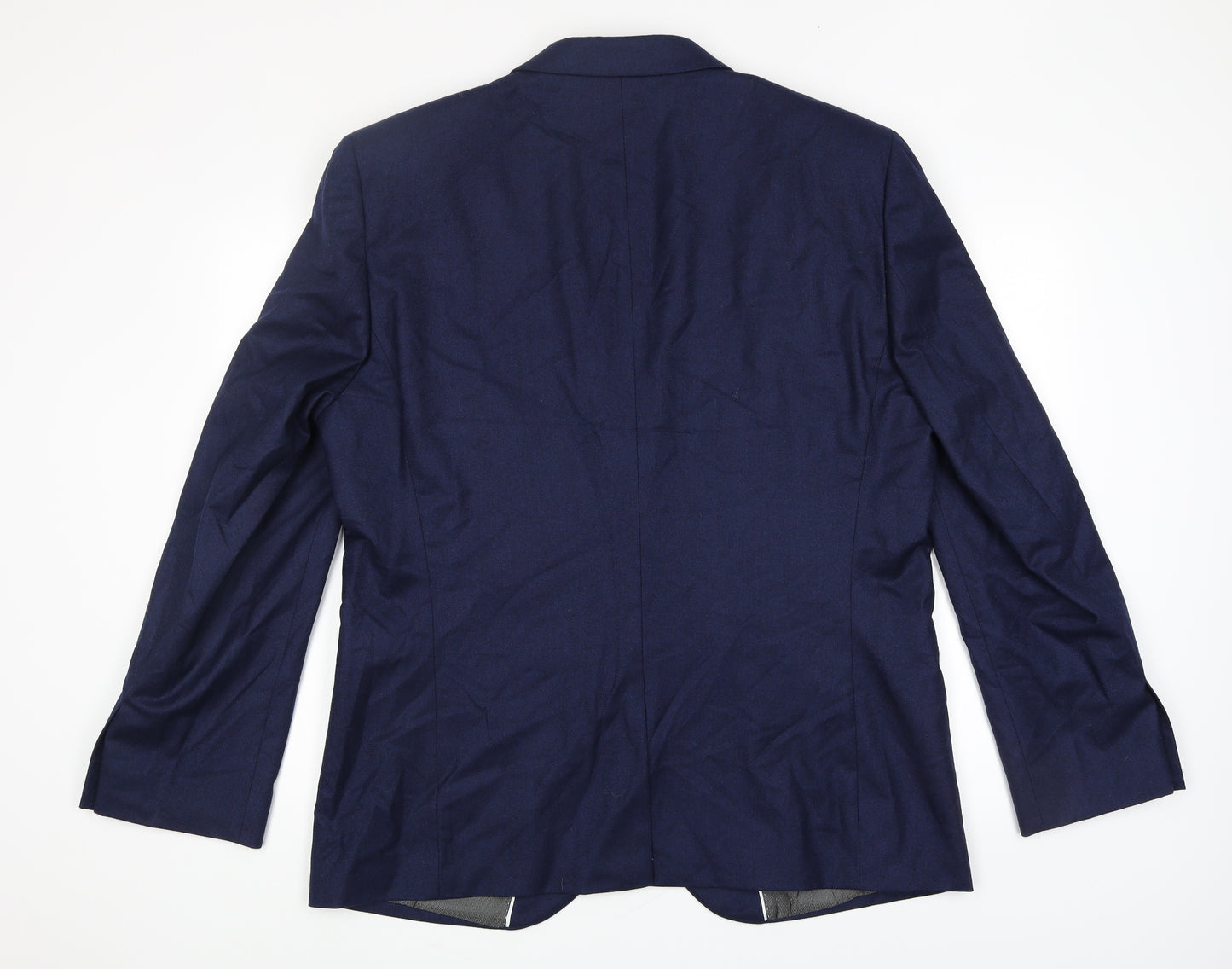 NEXT Mens Blue Wool Jacket Blazer Size XL