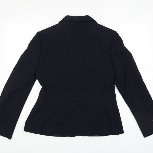 Autonomy Womens Blue Jacket Blazer Size 12 Button