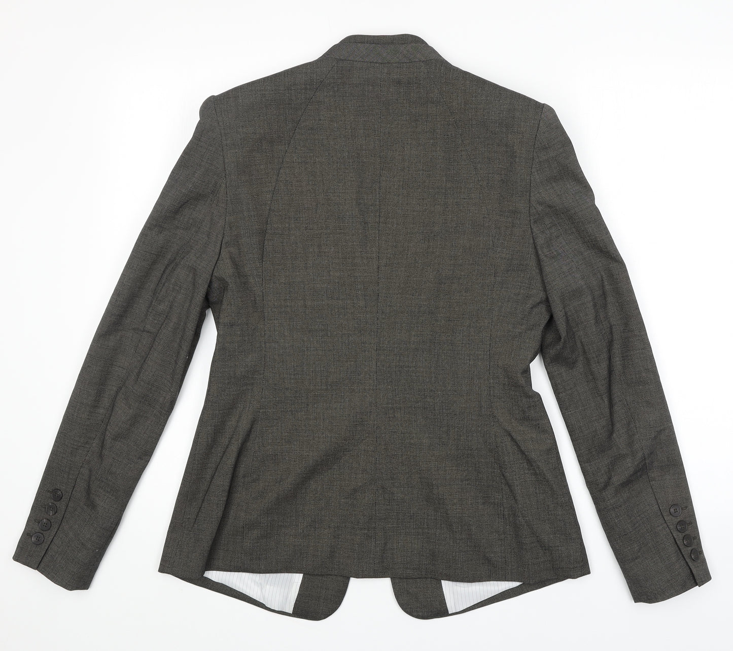 NEXT Womens Grey Polyester Jacket Blazer Size 12