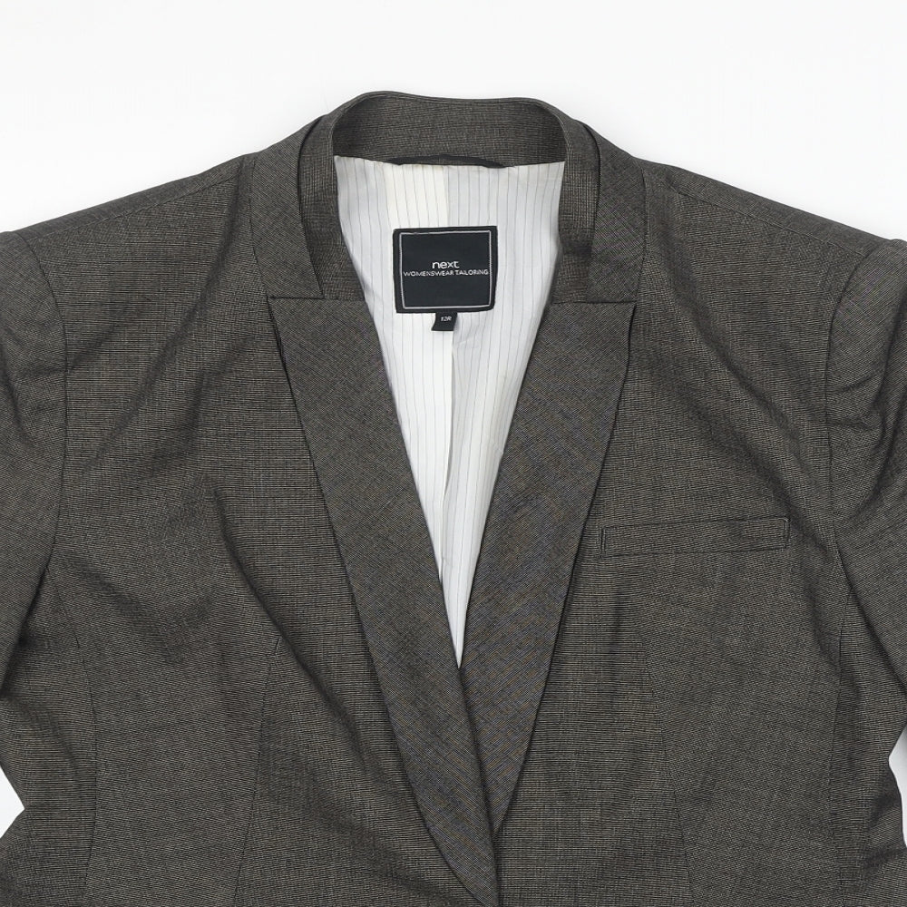 NEXT Womens Grey Polyester Jacket Blazer Size 12