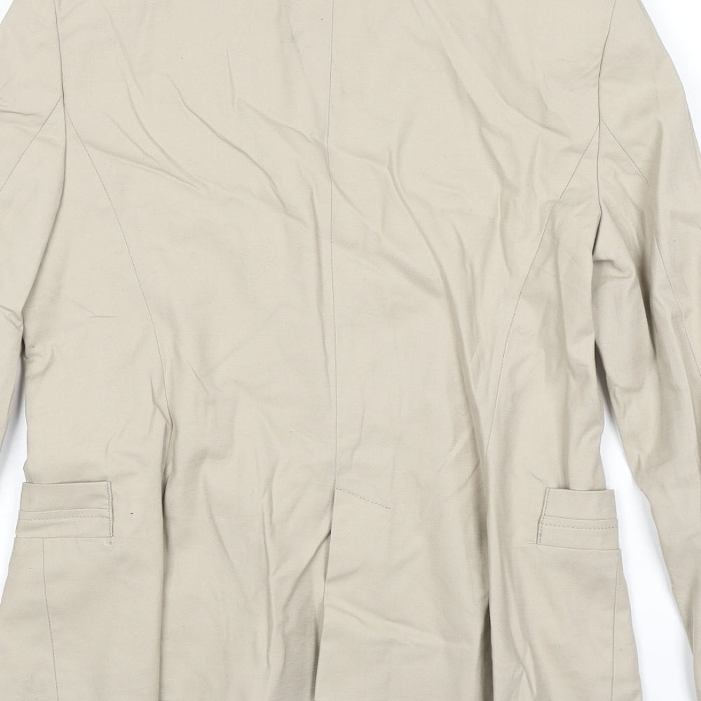 Zara Womens Black Jacket Blazer Size M Button