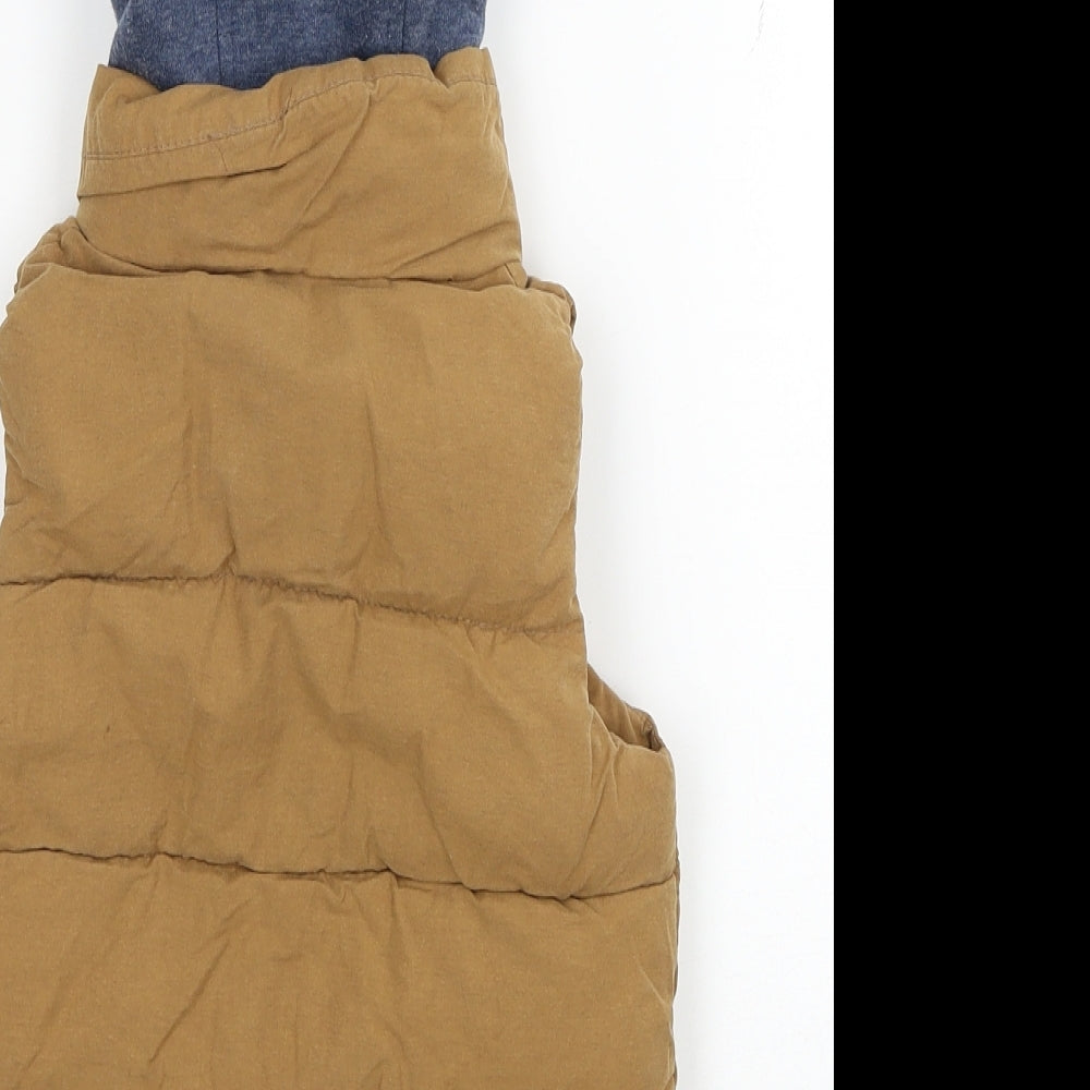 NEXT Boys Brown Gilet Coat Size 3 Years Zip