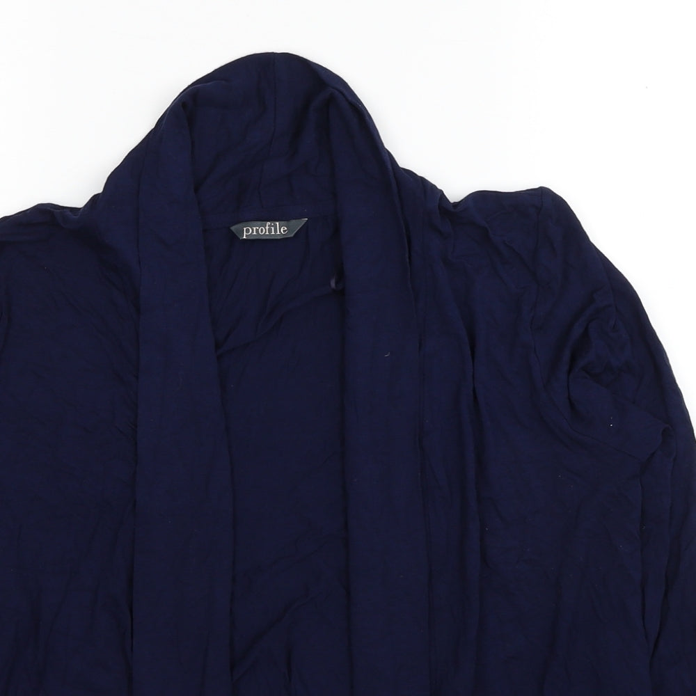 BHS Womens Blue Viscose Kimono Blouse Size 12 V-Neck