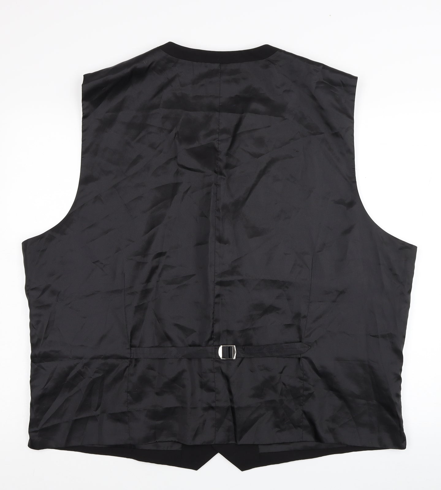 Man Size Mens Black Polyester Jacket Suit Waistcoat Size 4XL