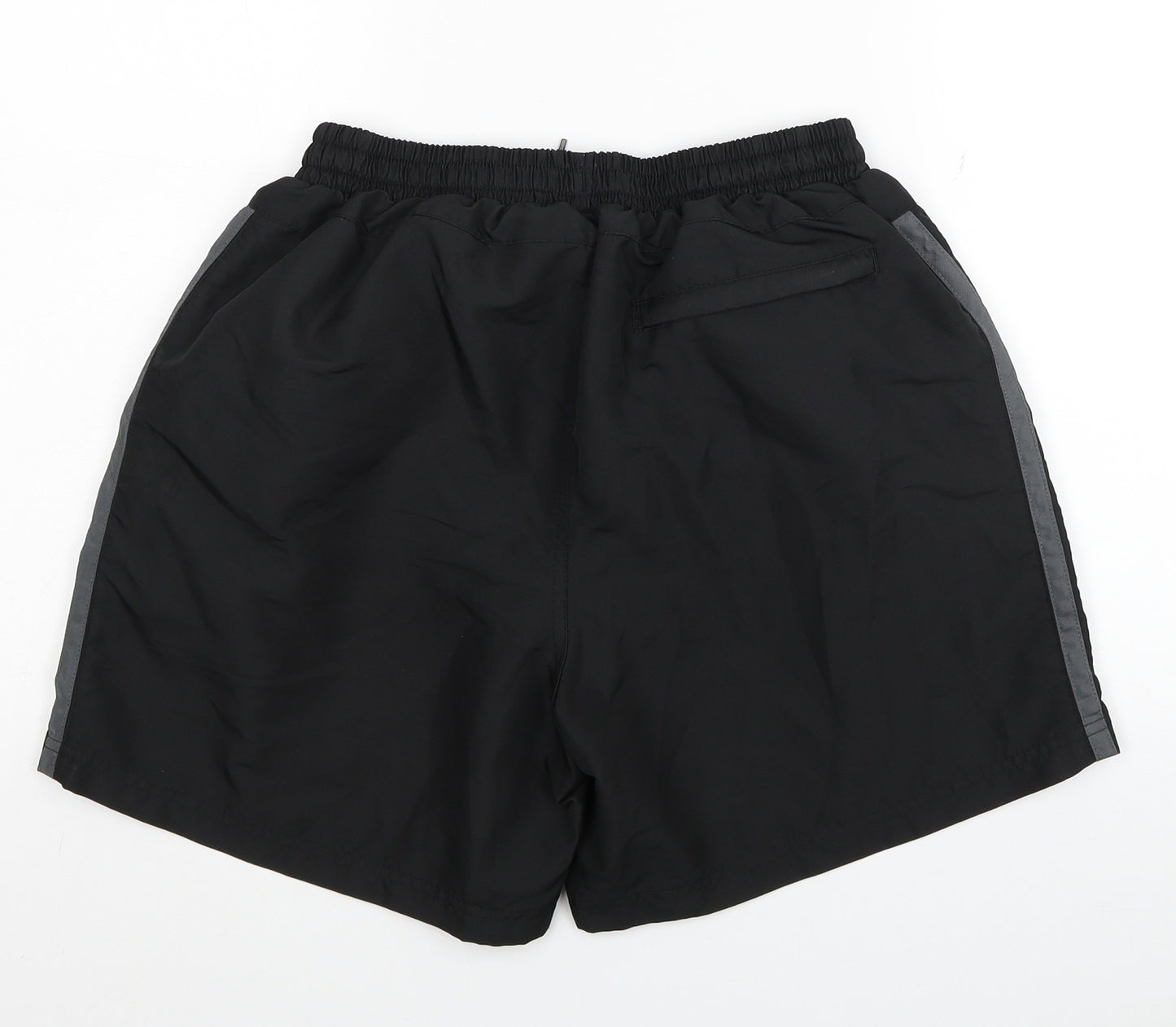 Lonsdale Mens Black Spotted Polyester Athletic Shorts Size M L6 in Regular Tie