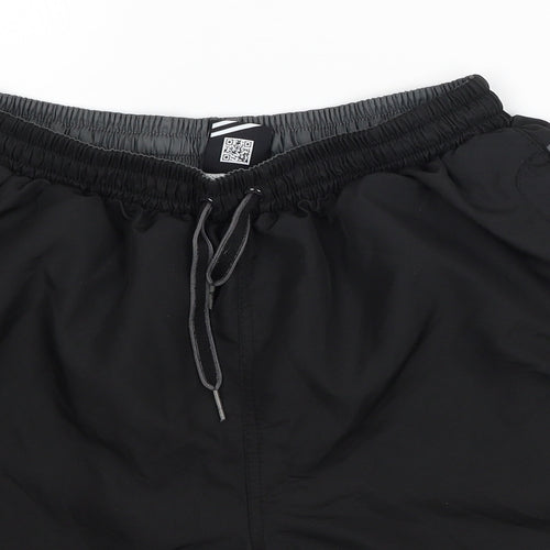 Lonsdale Mens Black Spotted Polyester Athletic Shorts Size M L6 in Regular Tie