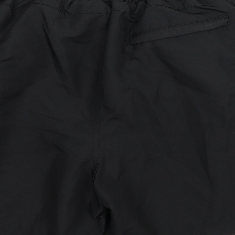 Lonsdale Mens Black Spotted Polyester Athletic Shorts Size M L6 in Regular Tie