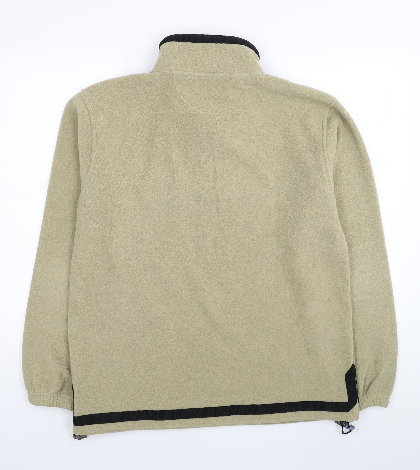 Petroleum Mens Beige Polyester Pullover Sweatshirt Size S