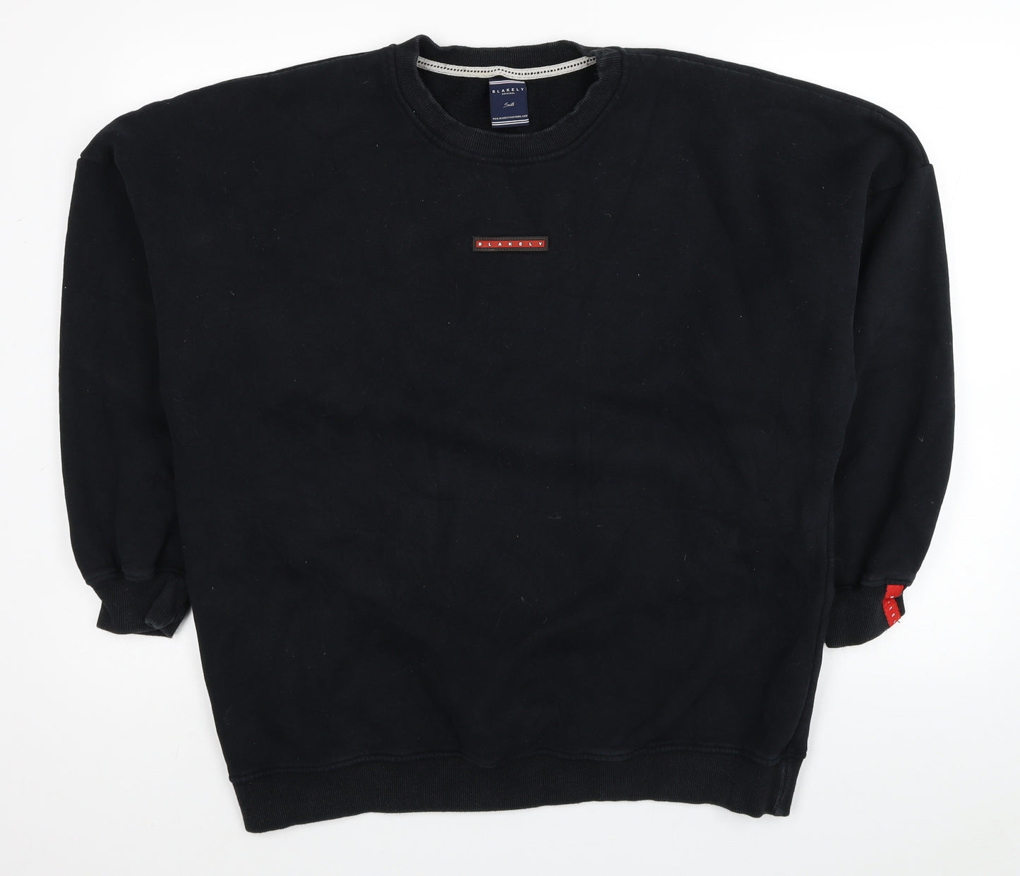Blakely Womens Black Cotton Pullover Sweatshirt Size S Pullover