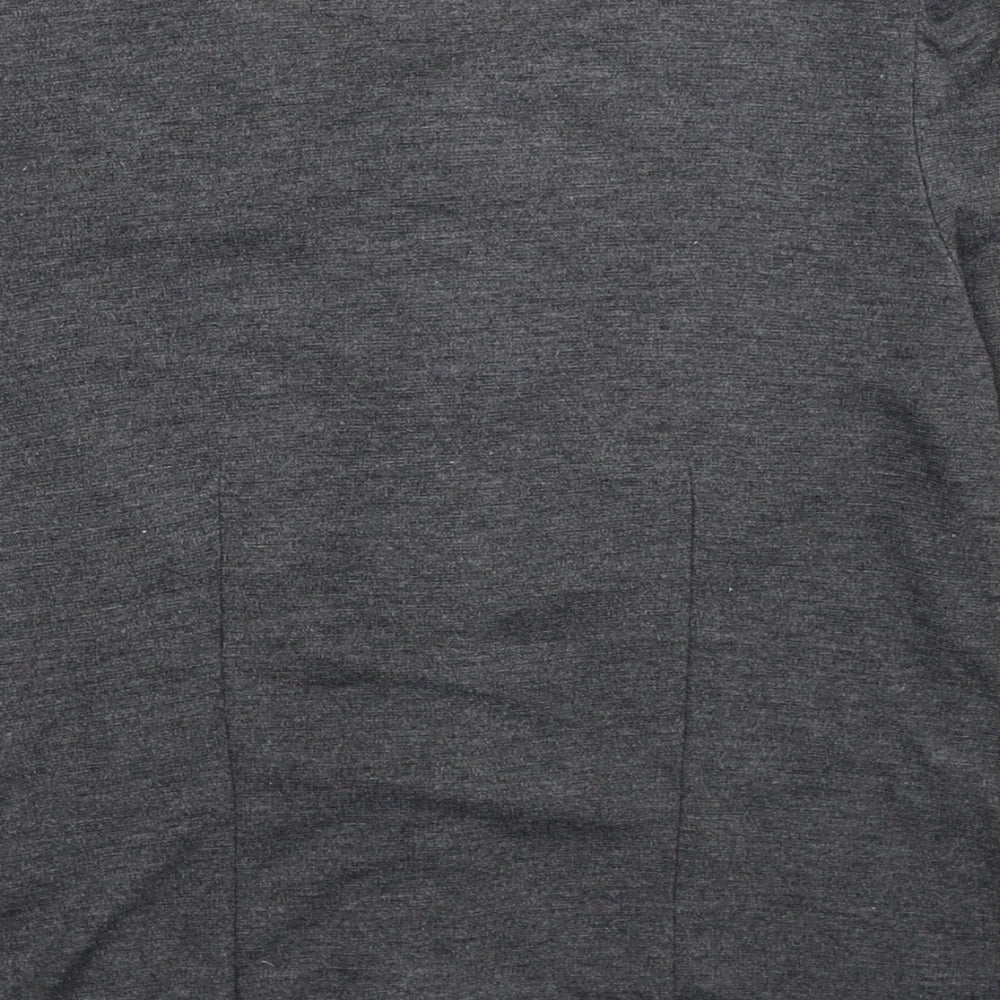 H&M Womens Grey Round Neck Polyester Cardigan Jumper Size M