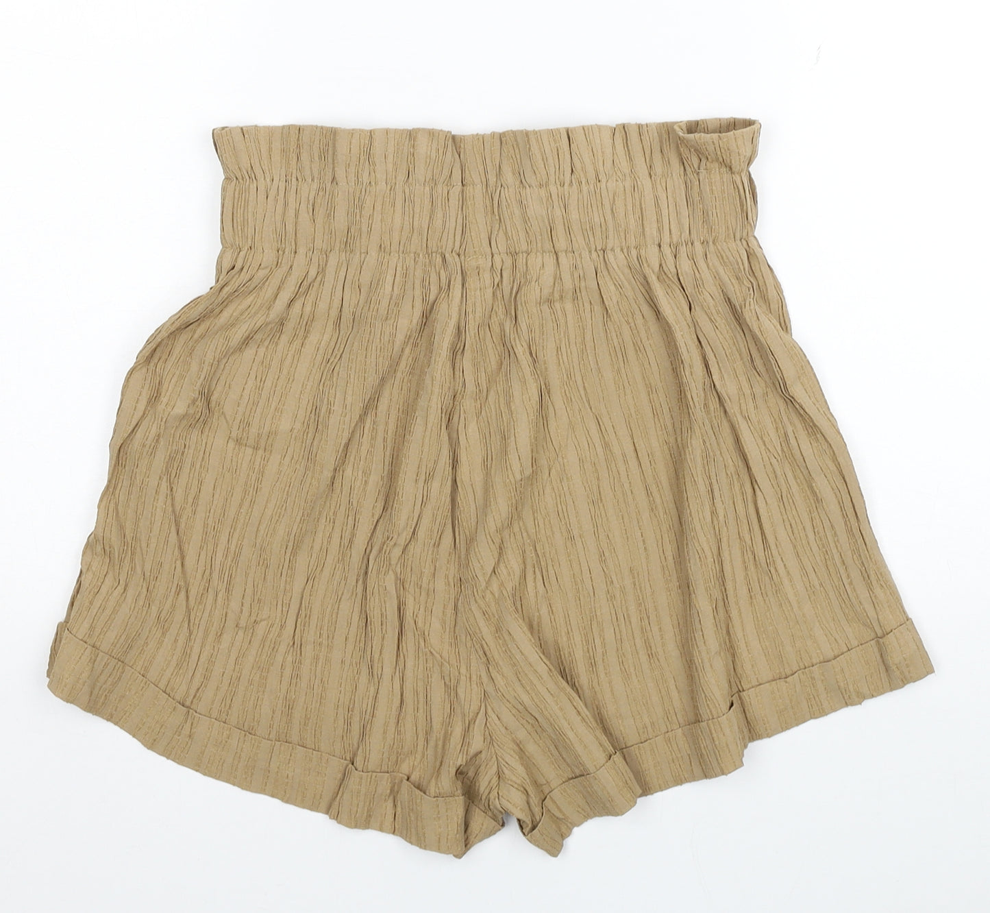 SheIn Womens Brown Cotton Hot Pants Shorts Size M L3 in Regular Pull On