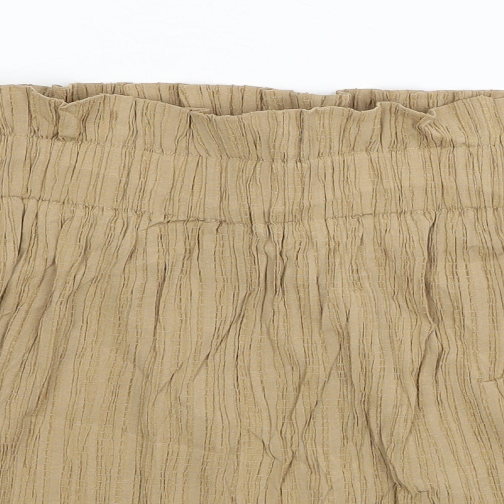 SheIn Womens Brown Cotton Hot Pants Shorts Size M L3 in Regular Pull On