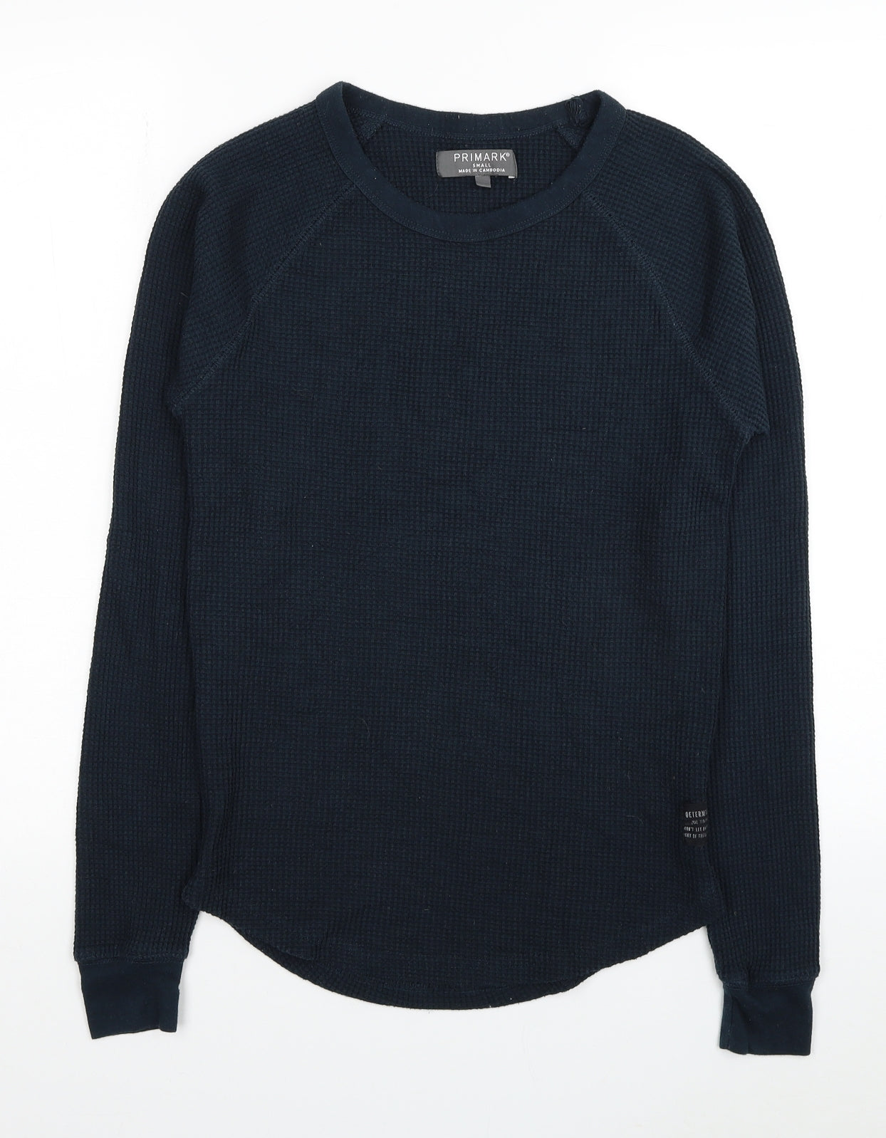 Primark Mens Green Round Neck Polyester Pullover Jumper Size S