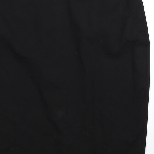 NEXT Womens Black Polyester Straight & Pencil Skirt Size 18 Zip