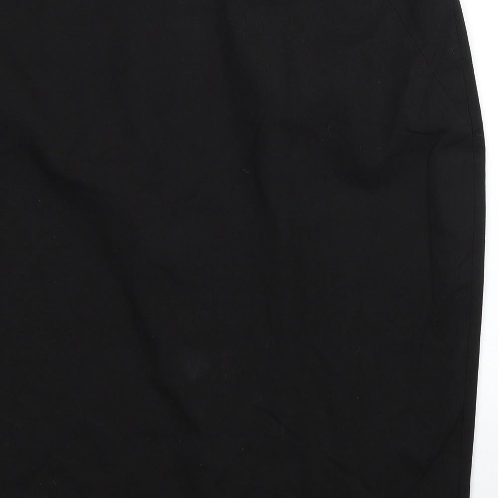 NEXT Womens Black Polyester Straight & Pencil Skirt Size 18 Zip