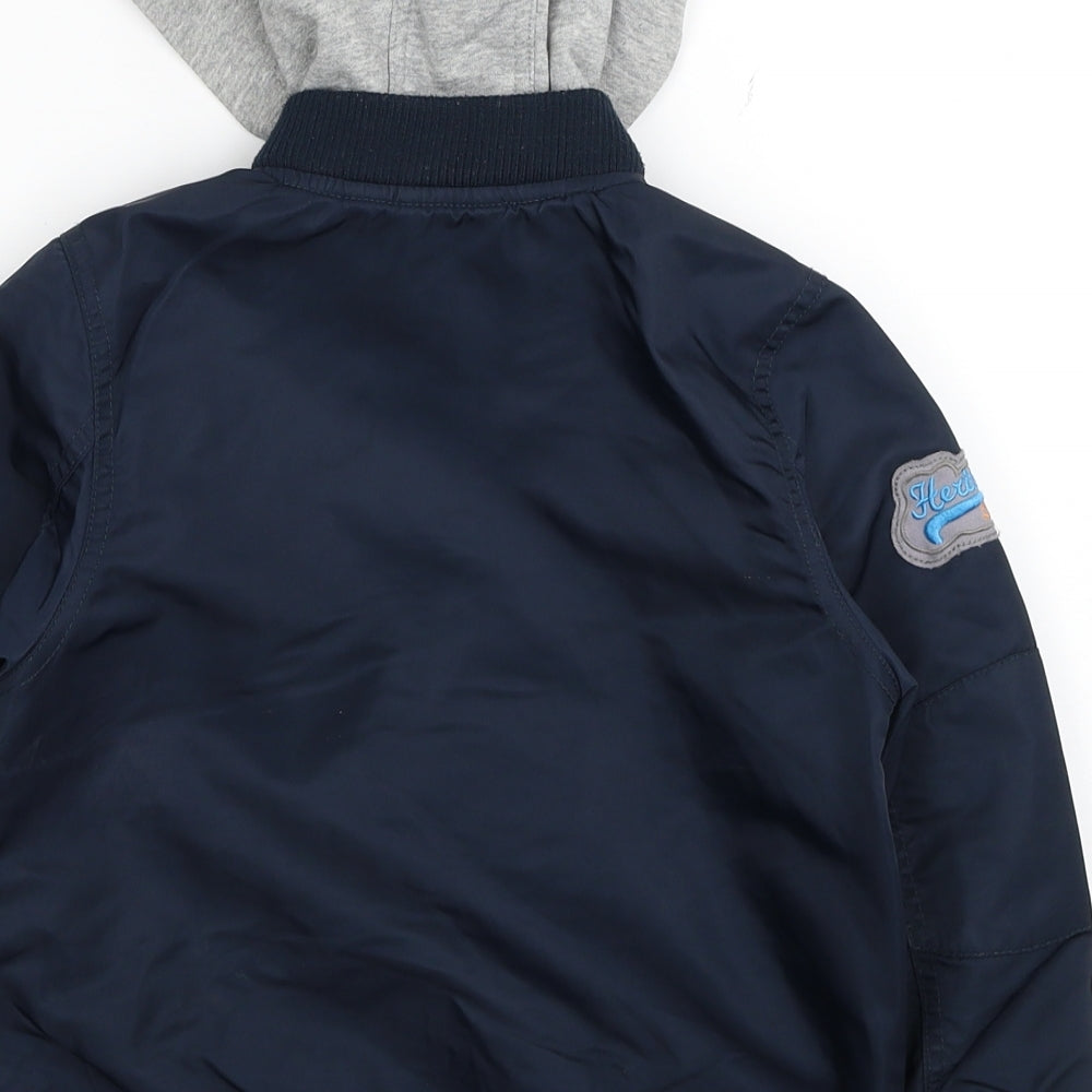 Ladybird Boys Blue Jacket Coat Size 4-5 Years Zip