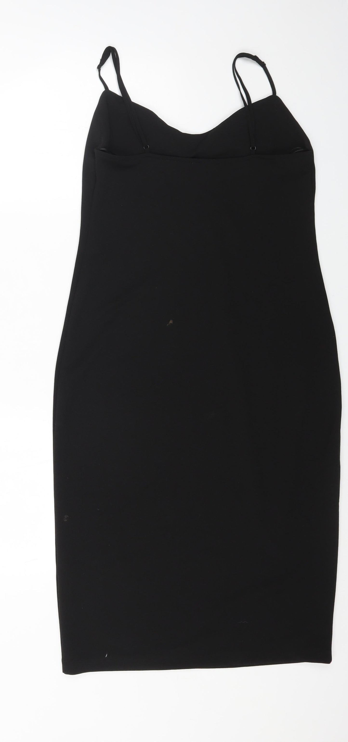 Zara Womens Black Polyester Bodycon Size S Sweetheart Pullover
