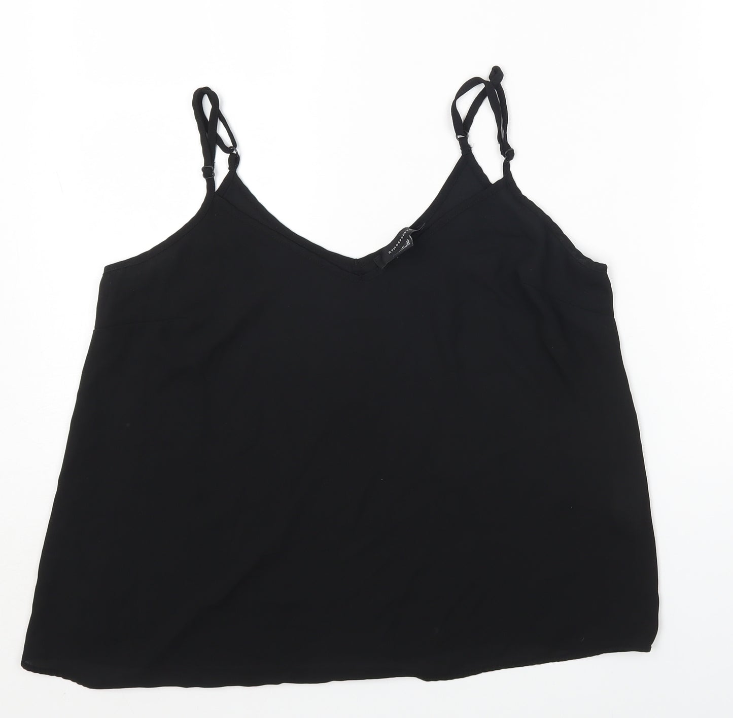 Primark Womens Black Polyester Camisole Tank Size 14 V-Neck