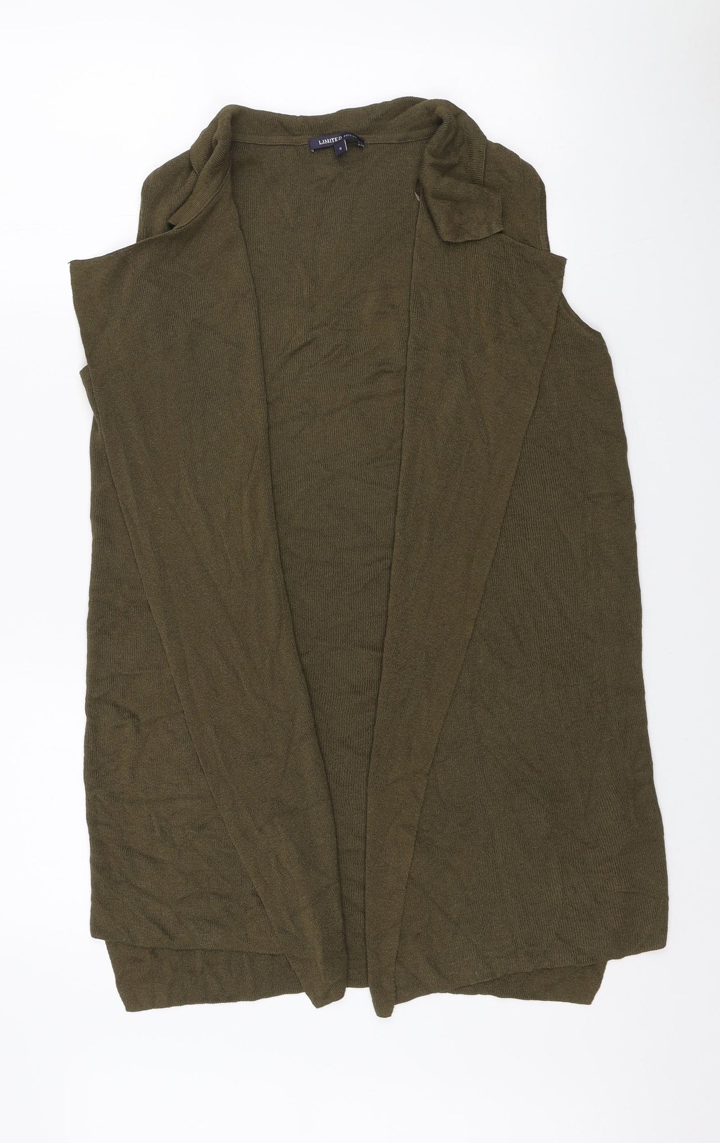Marks and Spencer Womens Green Collared Viscose Cardigan Jumper Size 8