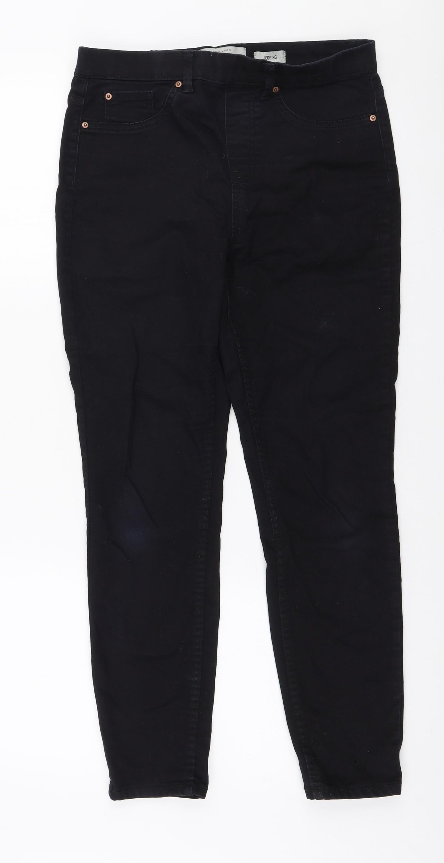 New Look Womens Blue Polyester Jegging Jeans Size 10 L26 in Regular
