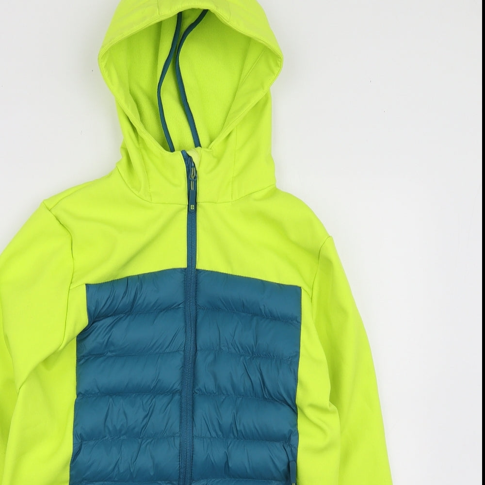 Mountain Warehouse Boys Yellow Puffer Jacket Jacket Size 13 Years Zip