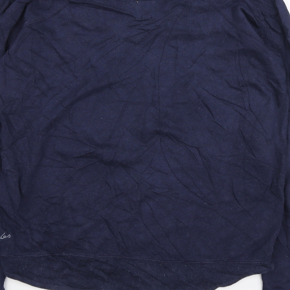 Jules Womens Blue Cotton Pullover Sweatshirt Size 10 Pullover