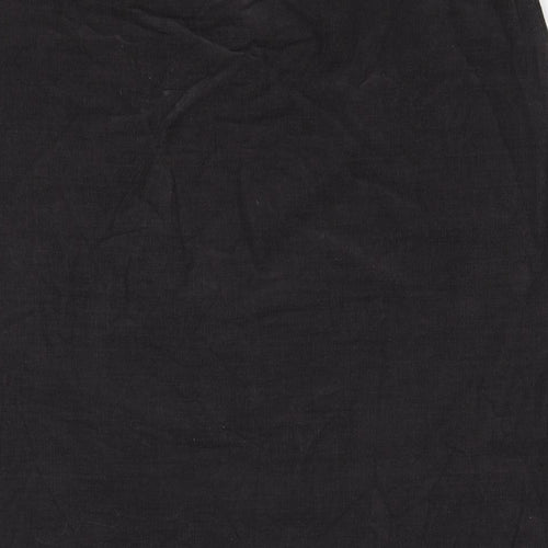 MANTARAY PRODUCTS Womens Brown Cotton A-Line Skirt Size 12 Zip - Floral detail