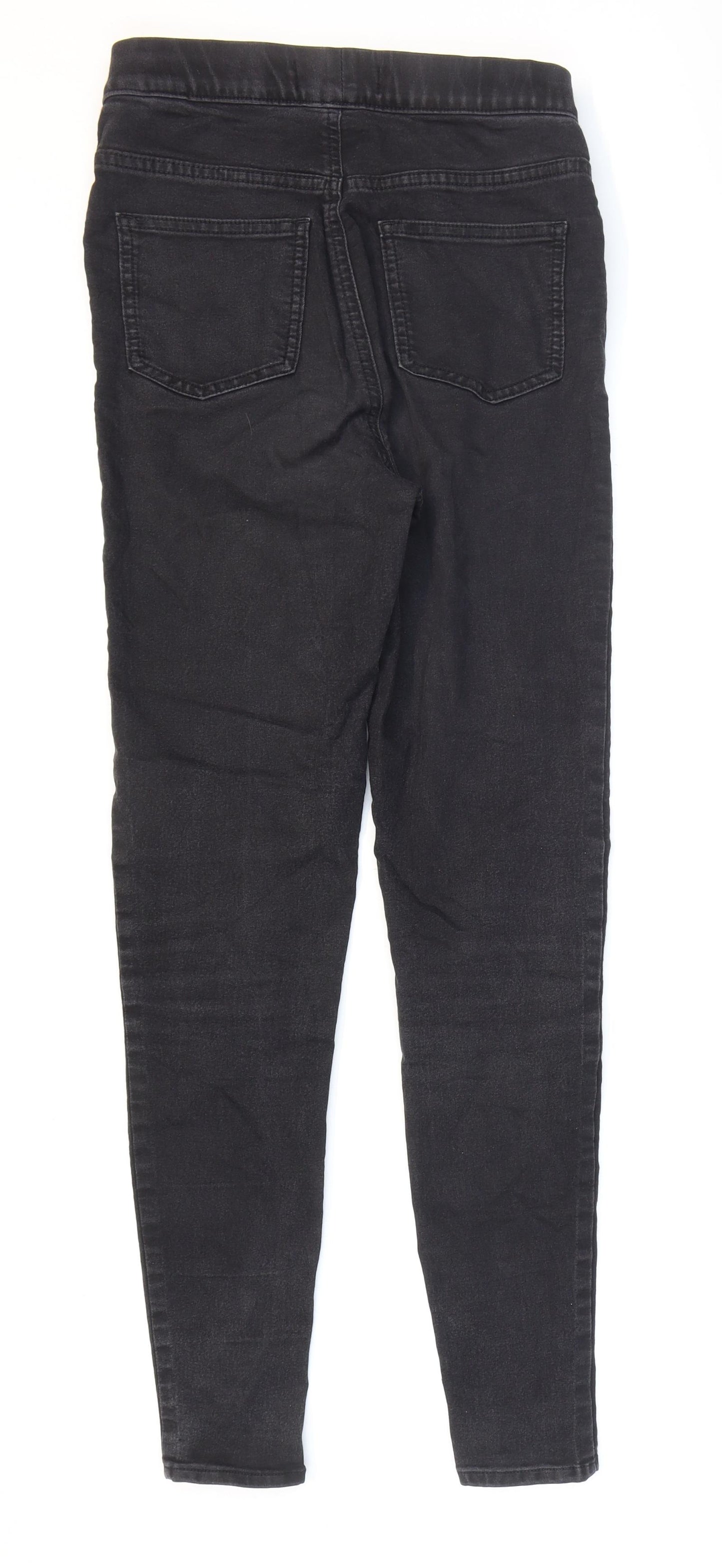 Marks and Spencer Womens Black Cotton Jegging Jeans Size 8 L29 in Regular